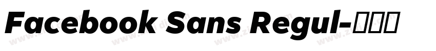 Facebook Sans Regul字体转换